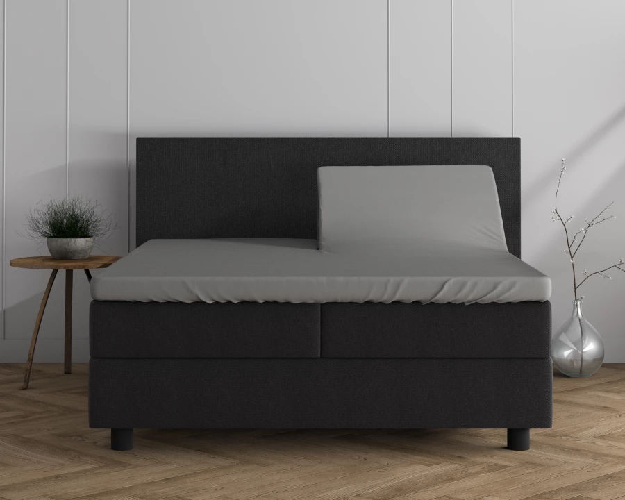 Dubbel Jersey 220 gr. Splittopper hoeslaken Grijs