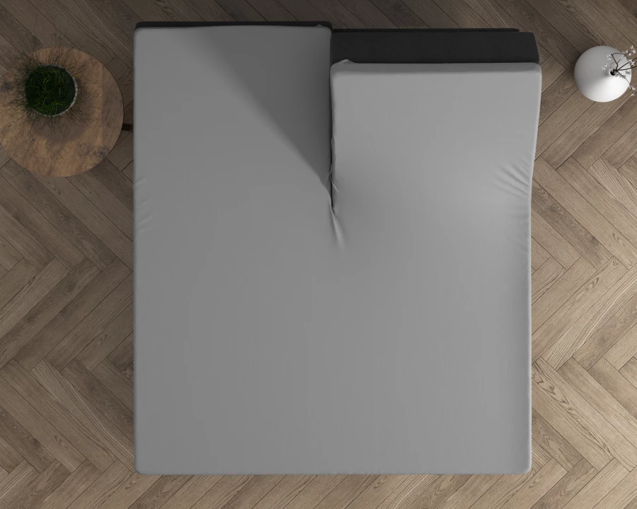 Dubbel Jersey 220 gr. Splittopper hoeslaken Grijs