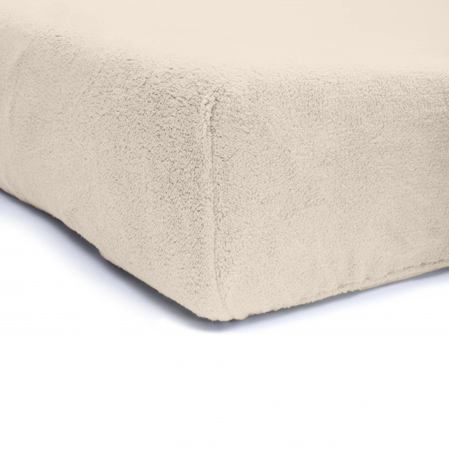 Teddy hoeslaken Creme