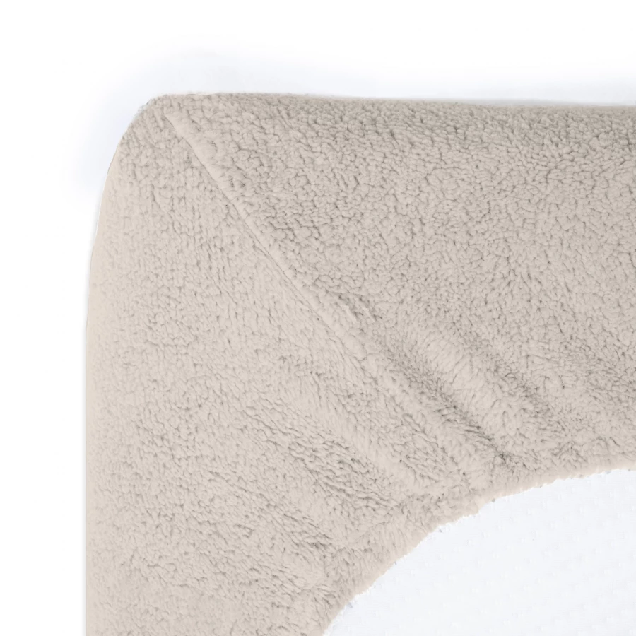 Teddy hoeslaken Creme