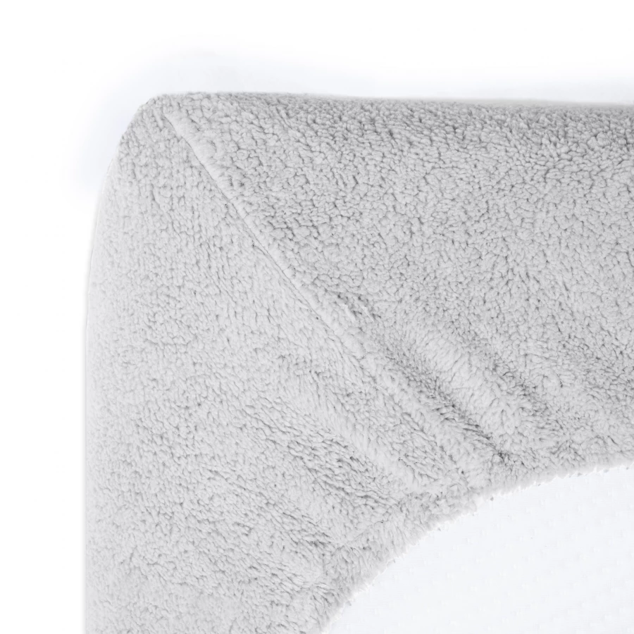 Teddy hoeslaken Grijs