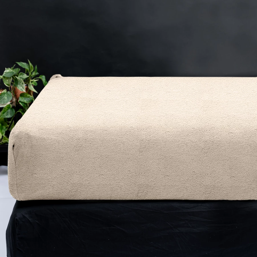 Teddy hoeslaken Taupe