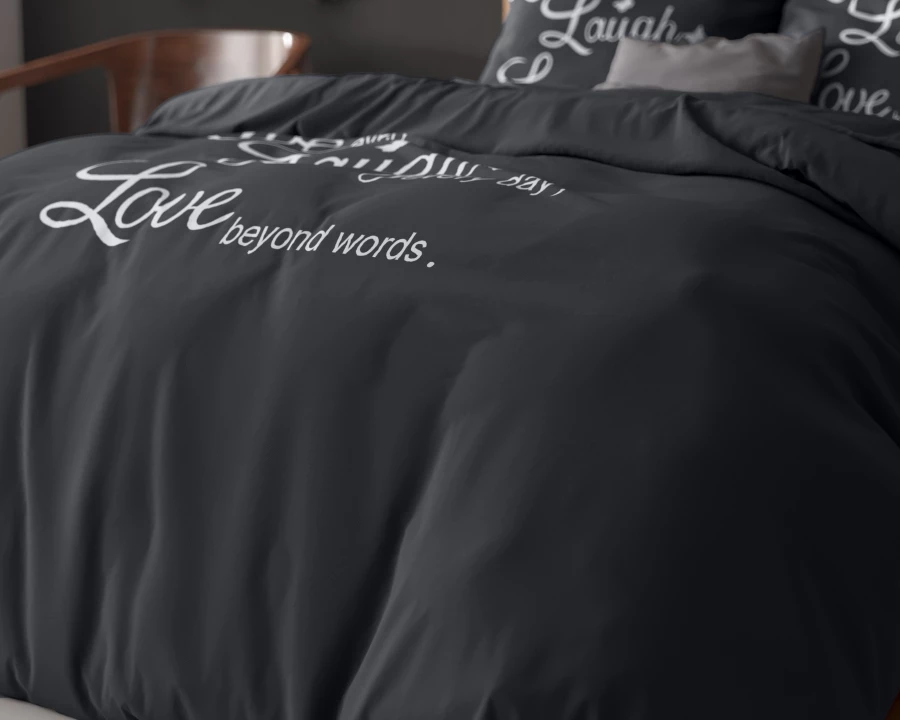 Live, laugh and love Antraciet