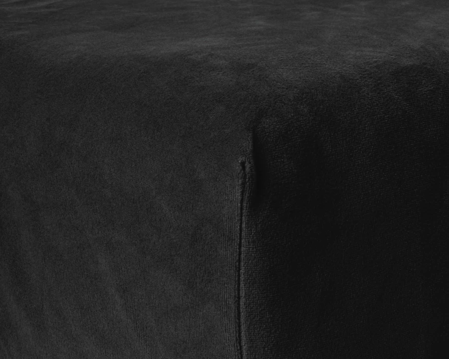 Velvet Hoeslaken Zwart