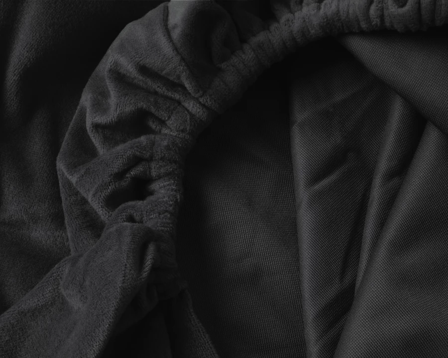 Velvet Hoeslaken Zwart