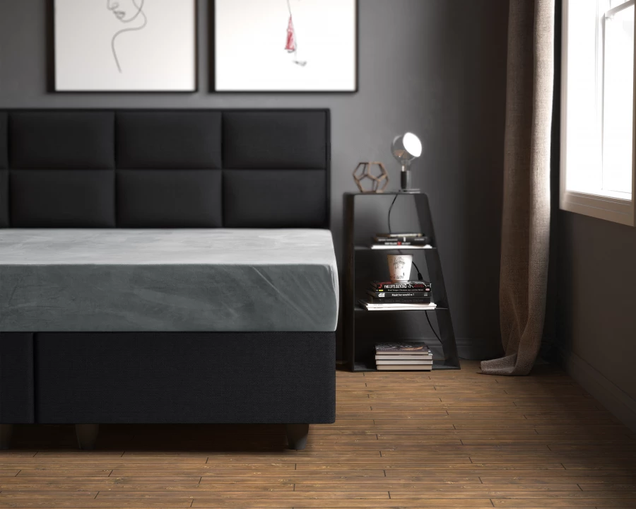 Velvet Hoeslaken Grijs