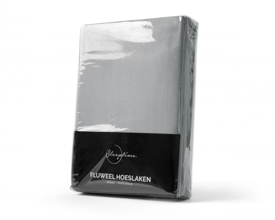 Velvet Hoeslaken Grijs