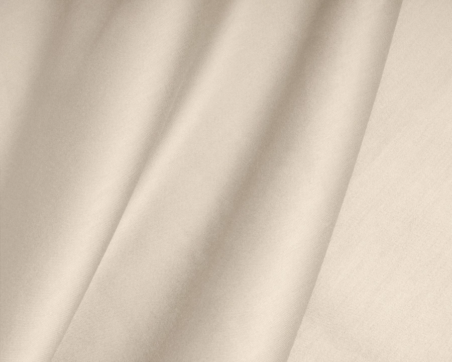 Splittopper Satijn Hoeslaken Zand