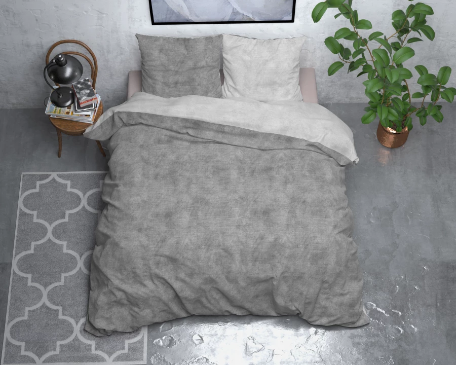 Flanel Washed Cotton Grijs