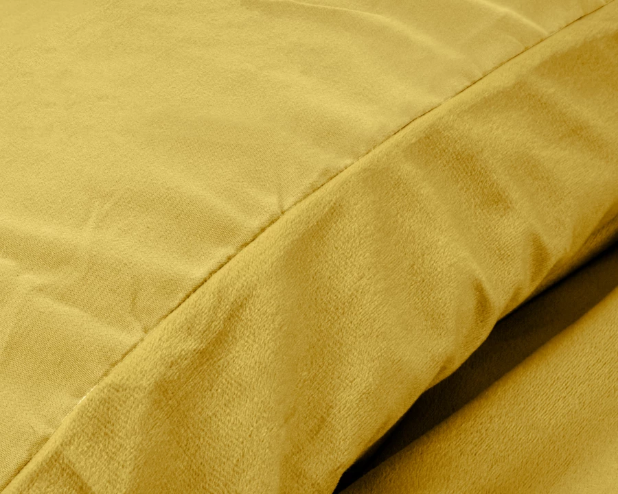 Velvet Uni Dekbedovertrek Goud