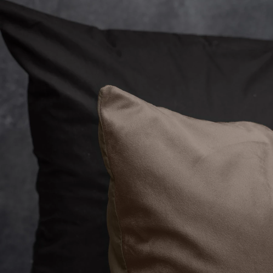 Velvet Uni Dekbedovertrek Taupe