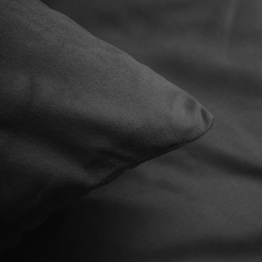 Velvet Uni Dekbedovertrek Antraciet