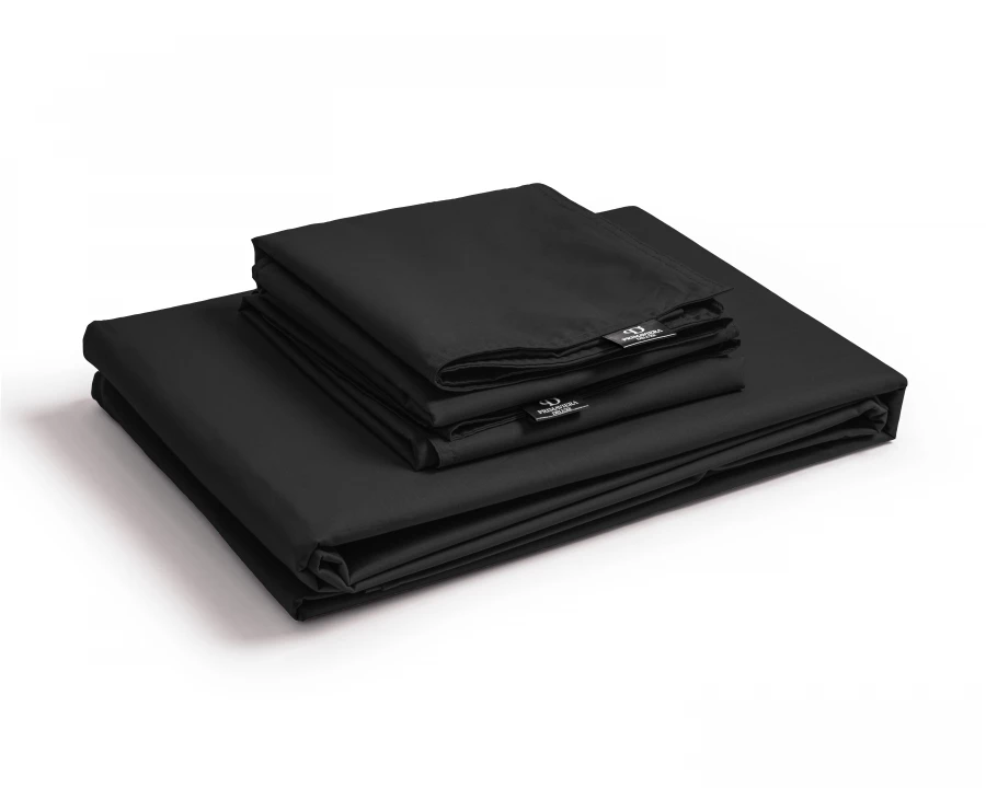 Egyptisch katoen uni Zwart