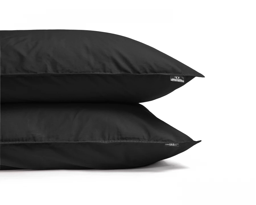 Egyptisch katoen uni Zwart