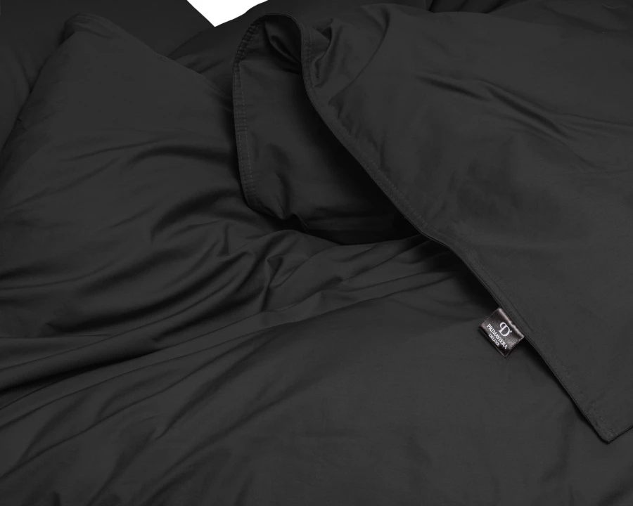 Egyptisch katoen uni Zwart