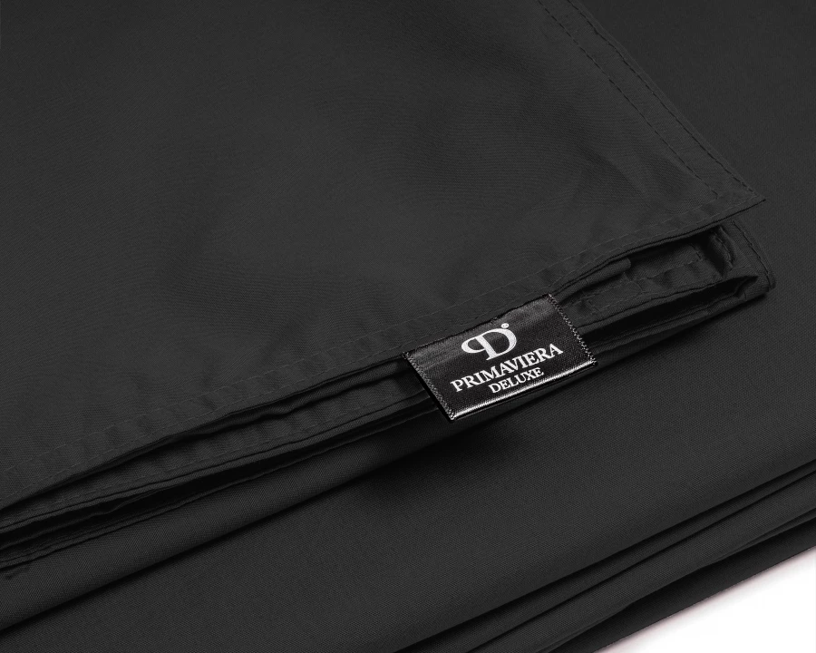 Egyptisch katoen uni Zwart