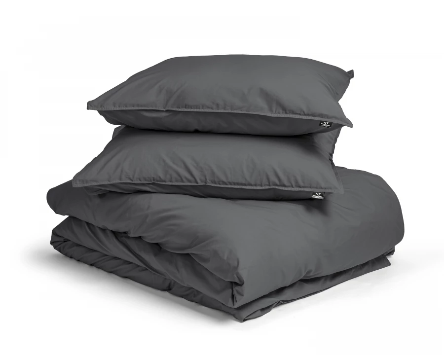 Egyptisch katoen uni Antraciet