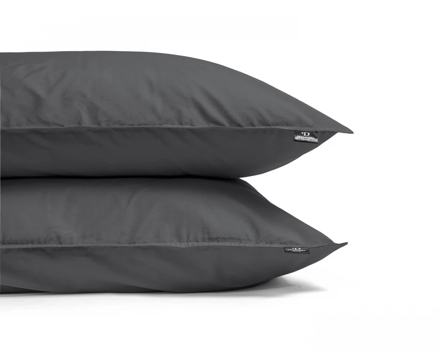 Egyptisch katoen uni Antraciet