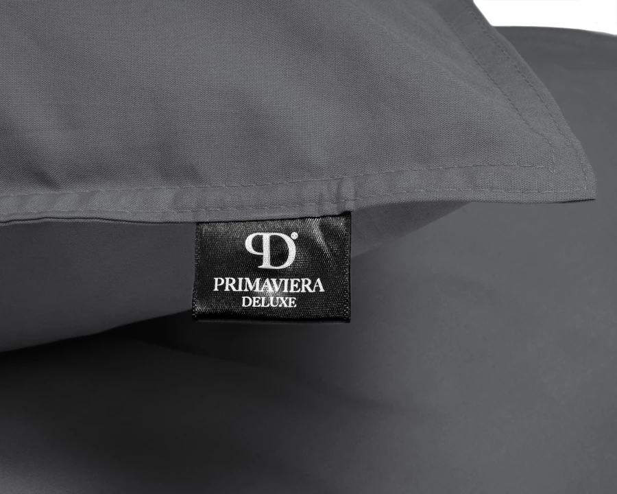 Egyptisch katoen uni Antraciet