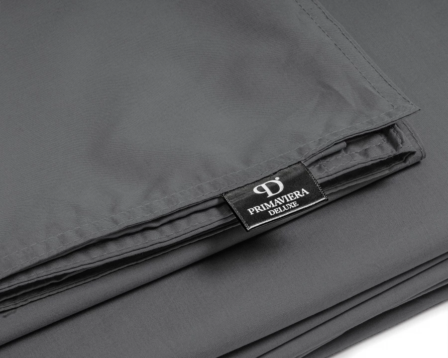 Egyptisch katoen uni Antraciet