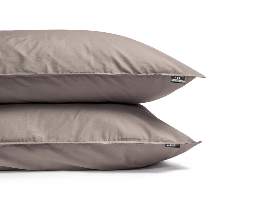 Egyptisch Katoen Uni Taupe