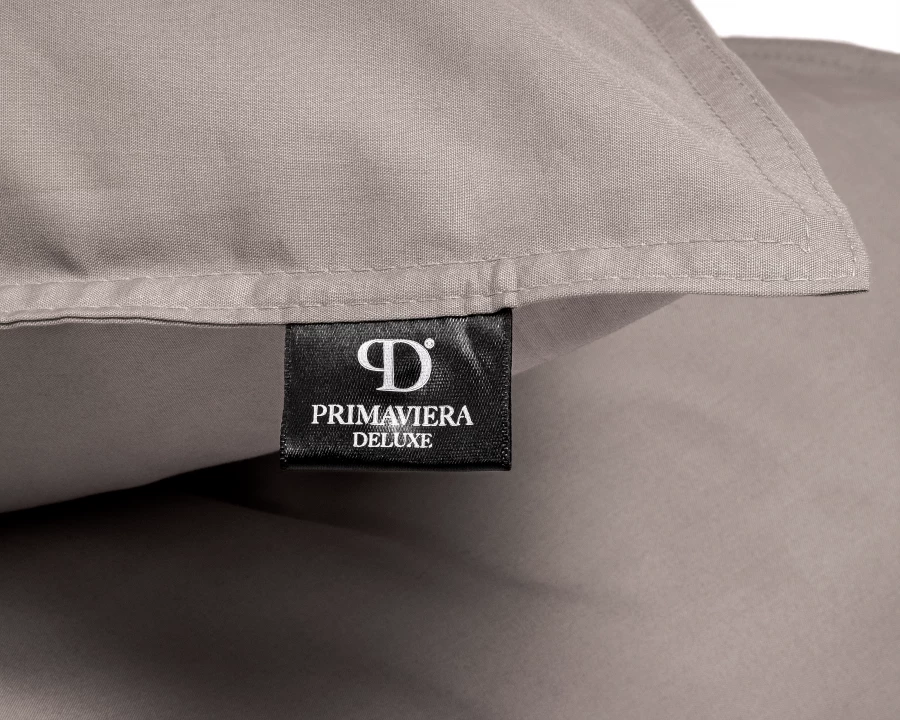 Egyptisch Katoen Uni Taupe