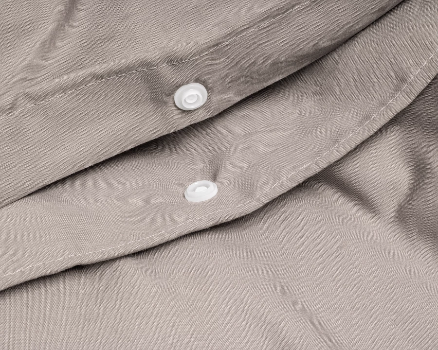 Egyptisch Katoen Uni Taupe