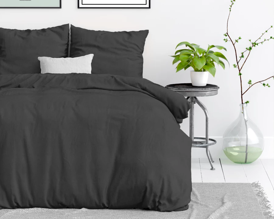 Stone washed Antraciet