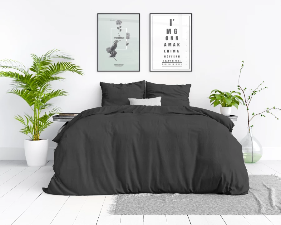 Stone washed Antraciet