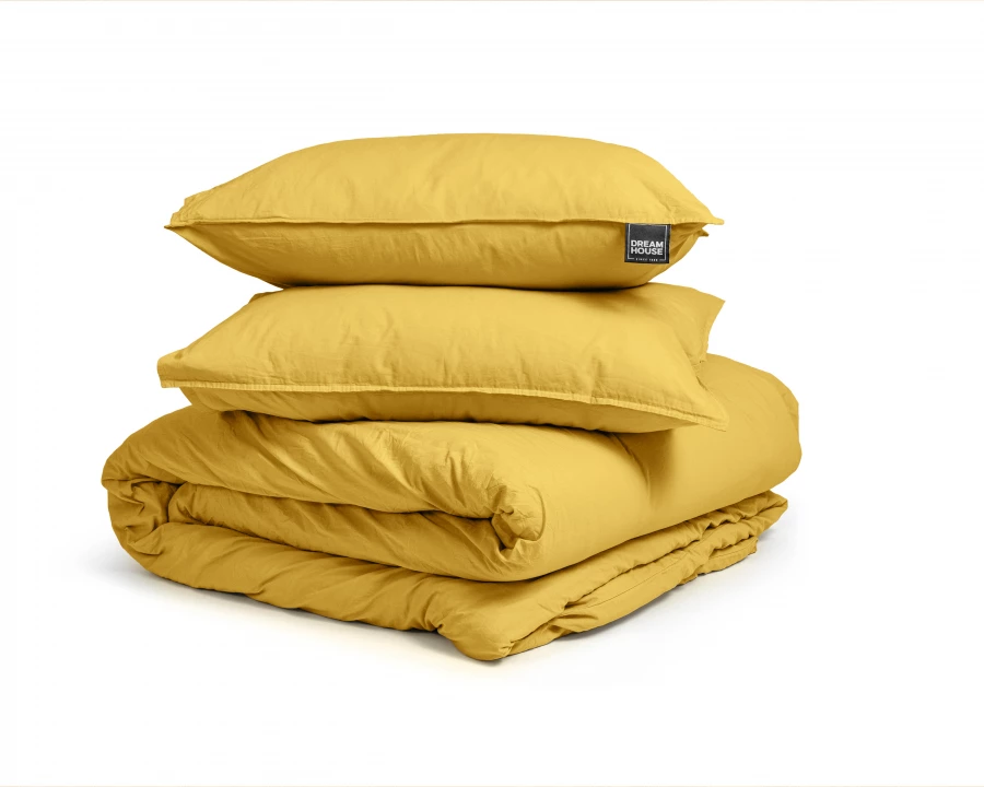 Stone washed Mustard