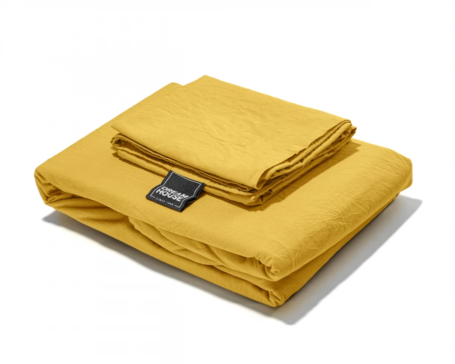 Stone washed Mustard