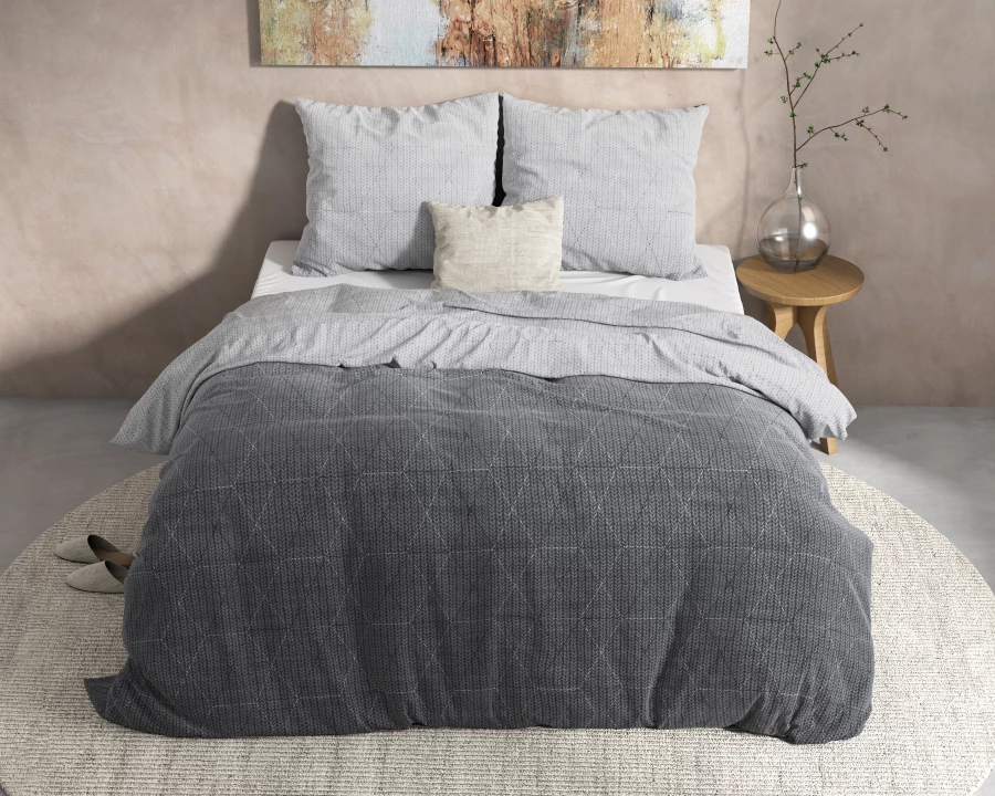 DH Flanel Quinn Antraciet