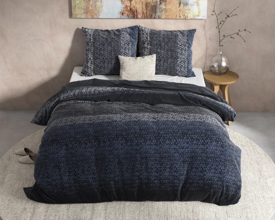 DH Flanel Gradient Knits Blauw