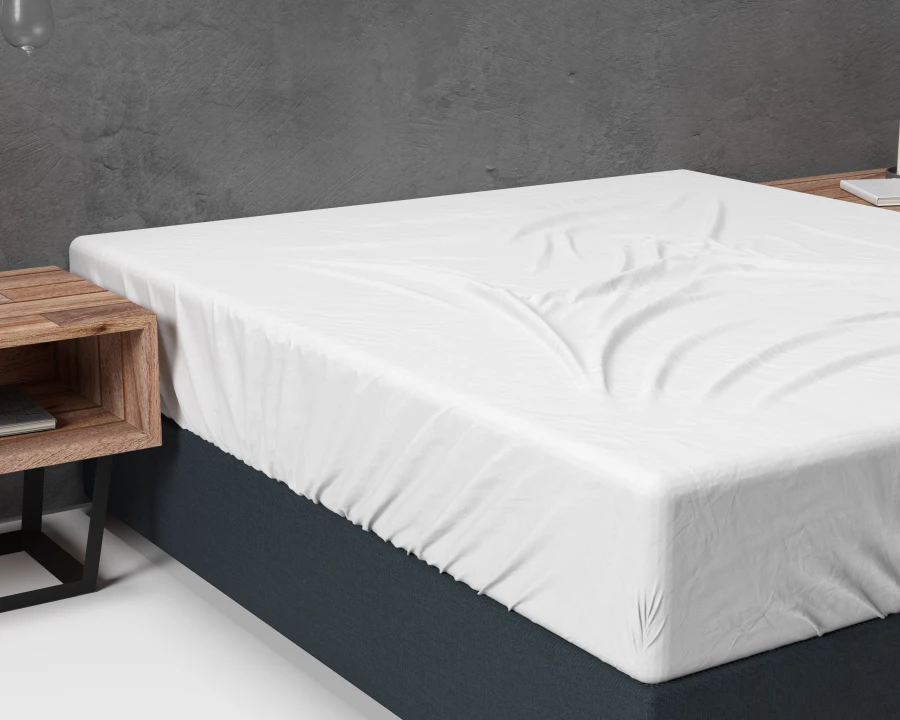 Flanel Basic Hoeslaken Wit