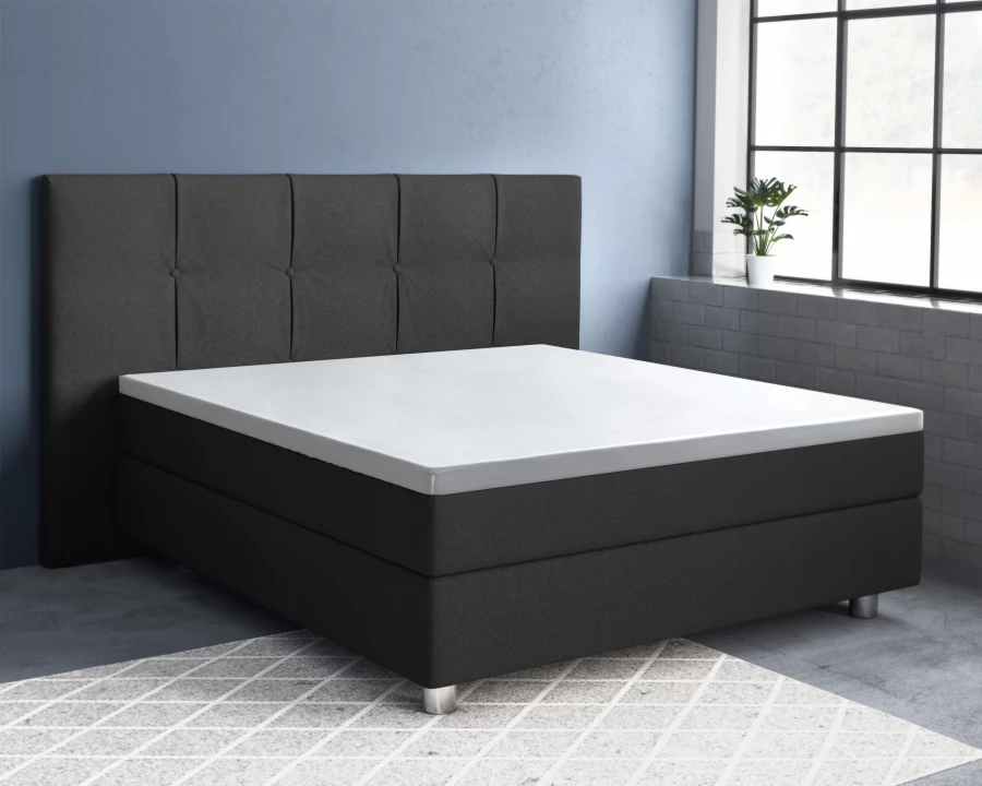 Topper Satijn Hoeslaken Wit