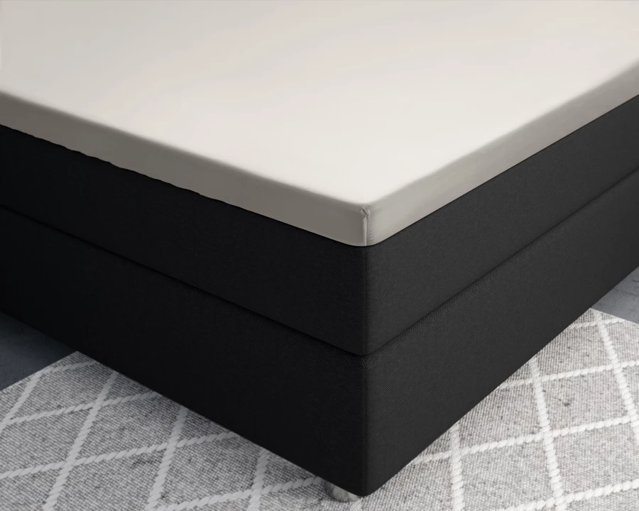 Topper Satijn Hoeslaken Creme