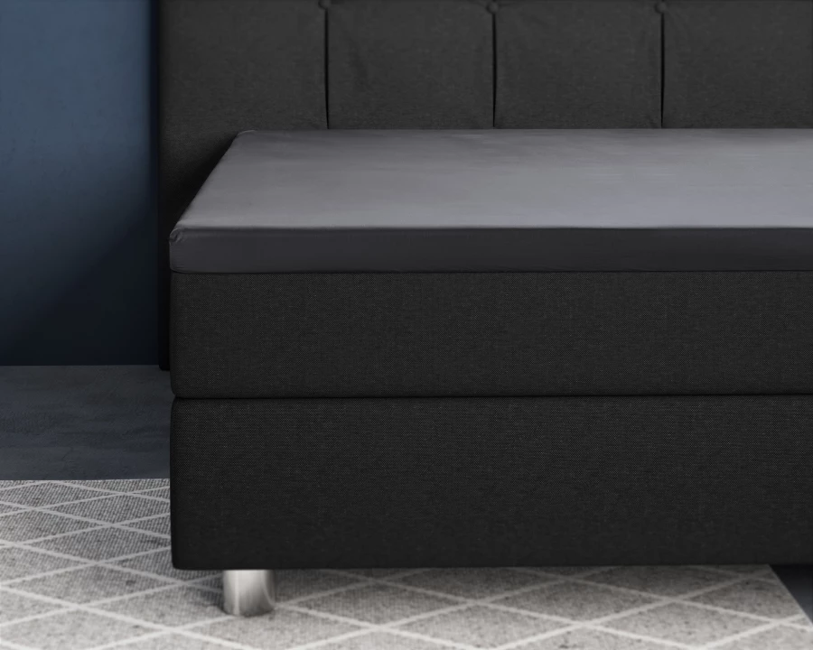 Topper Satijn Hoeslaken Antraciet