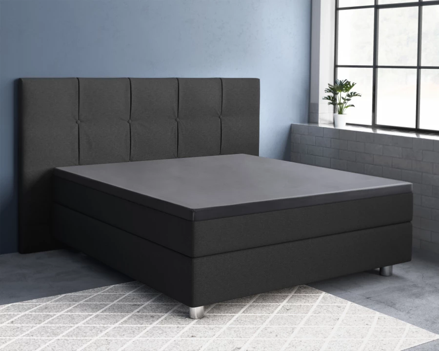 Topper Satijn Hoeslaken Antraciet