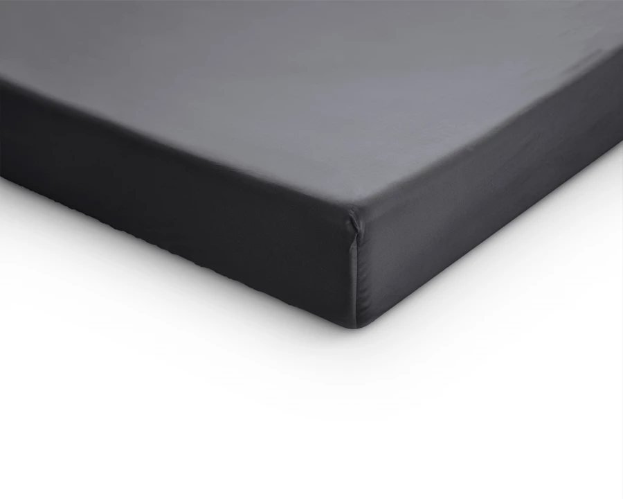 Topper Satijn Hoeslaken Antraciet