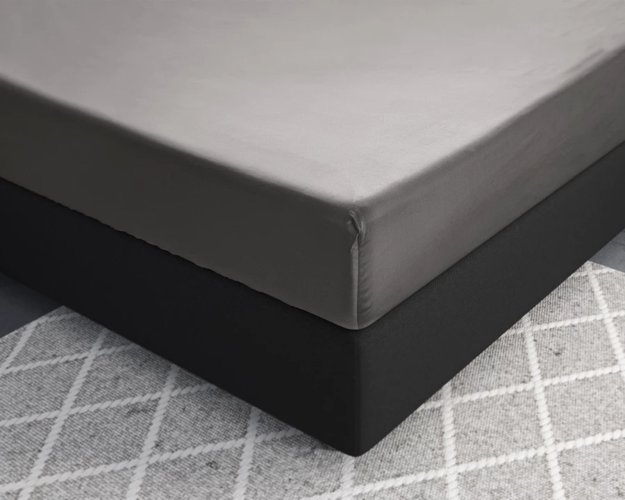 Satijnen Hoeslaken Grijs