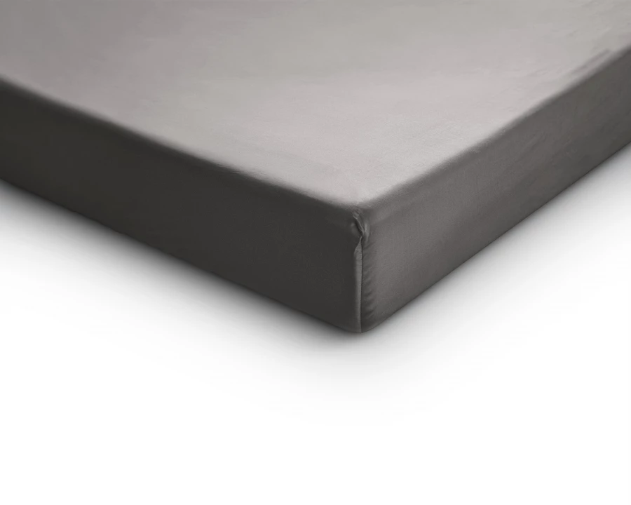 Satijnen Hoeslaken Grijs