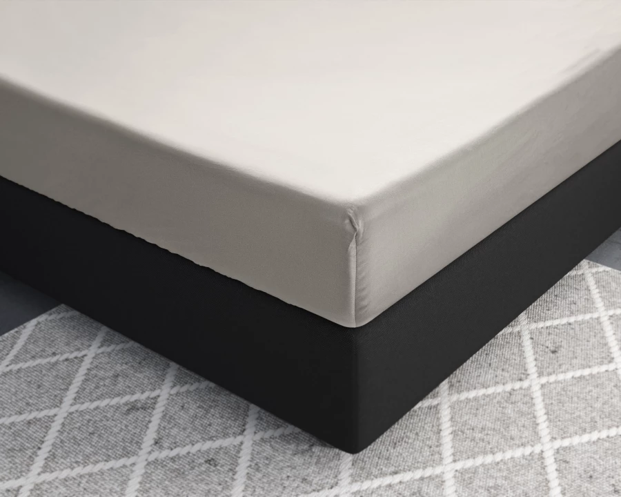 Satijnen Hoeslaken Creme