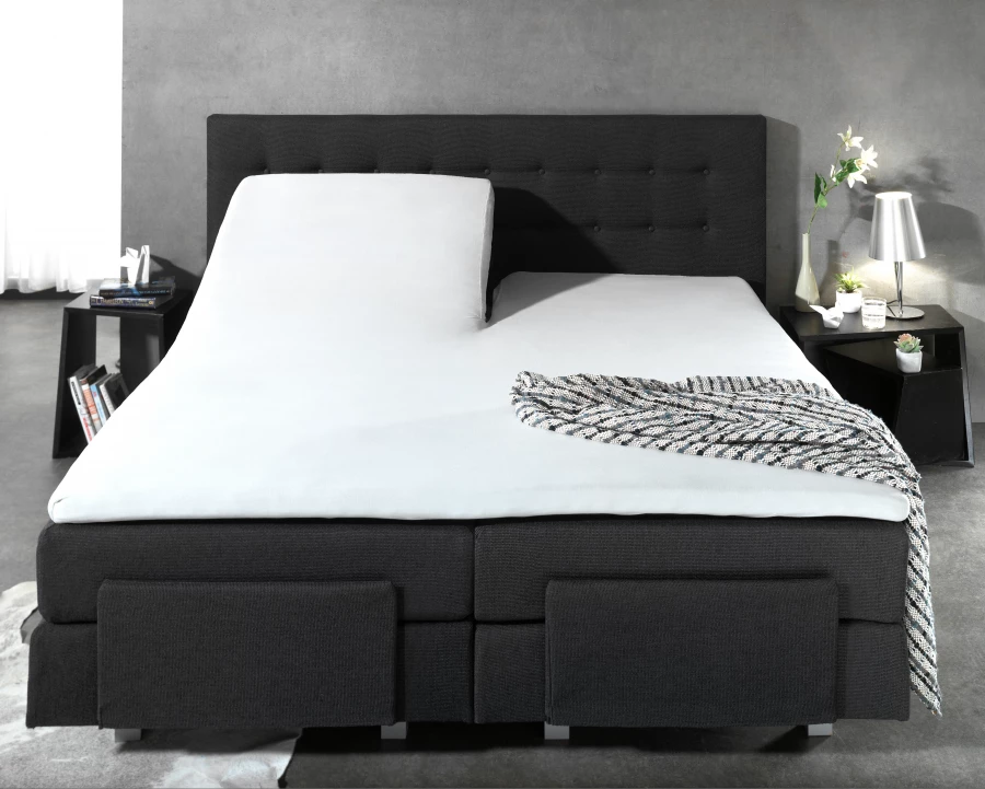 Splittopper Katoen Hoeslaken Wit