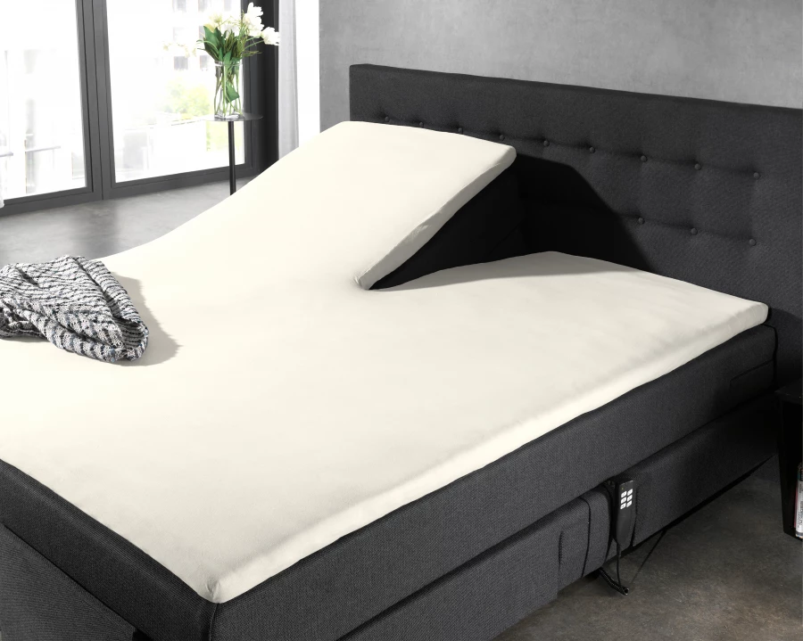 Splittopper Katoen Hoeslaken Creme