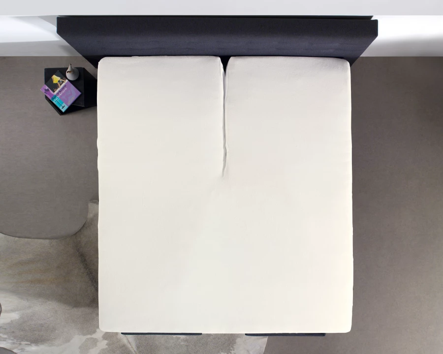 Splittopper Katoen Hoeslaken Creme