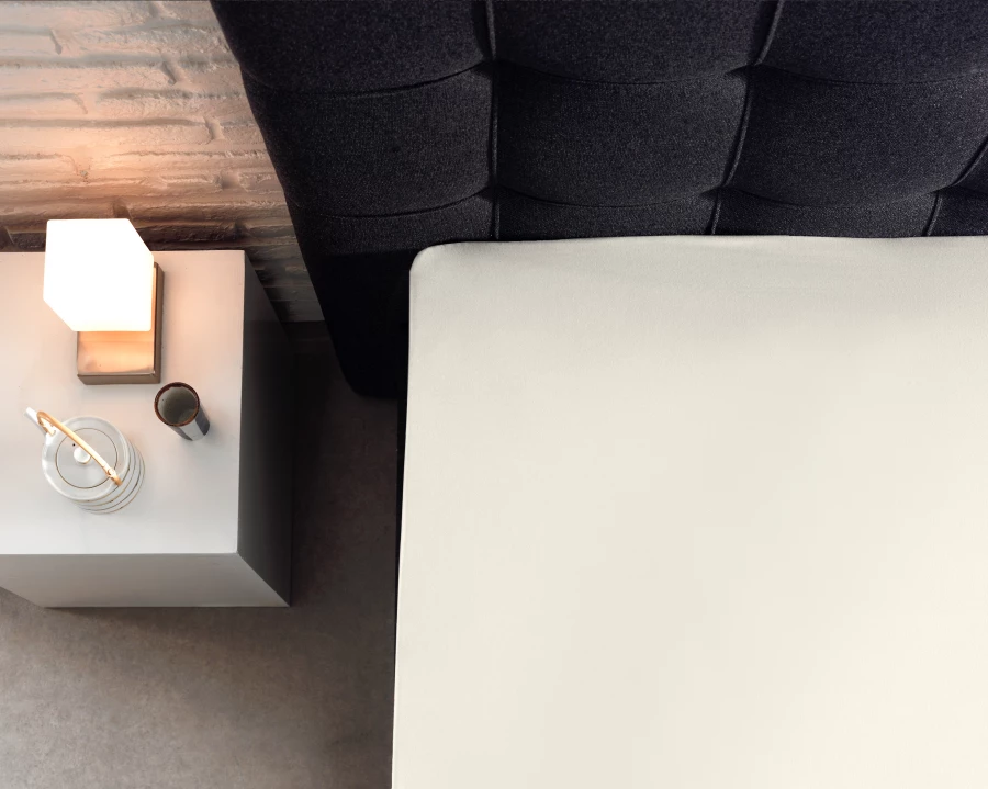 Splittopper Katoen Hoeslaken Creme