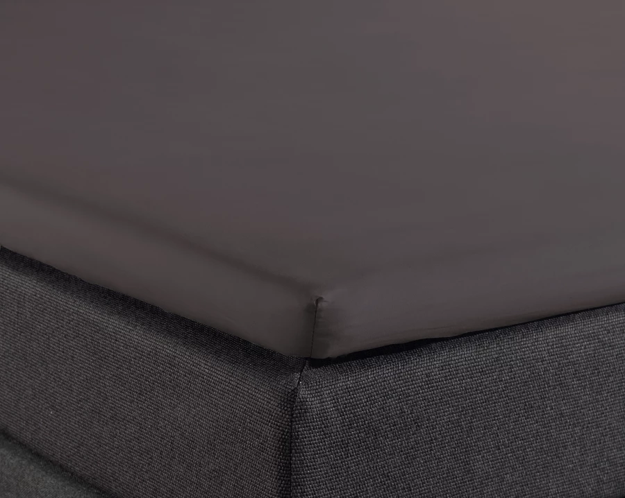 Splittopper Katoen Hoeslaken Antraciet