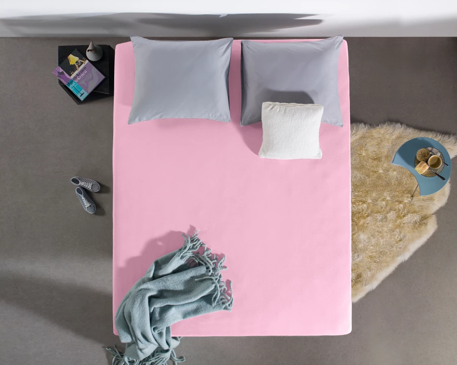 Dubbel Jersey 220 gr. Hoeslaken Roze