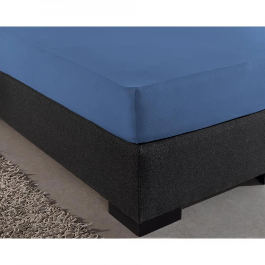 Enkel Jersey 135 gr. Hoeslaken Blauw