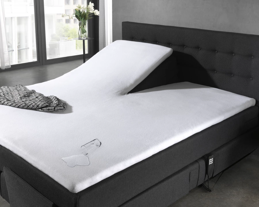 Waterdichte molton matrasbeschermer/Incontinentie Splittopper Hoeslaken